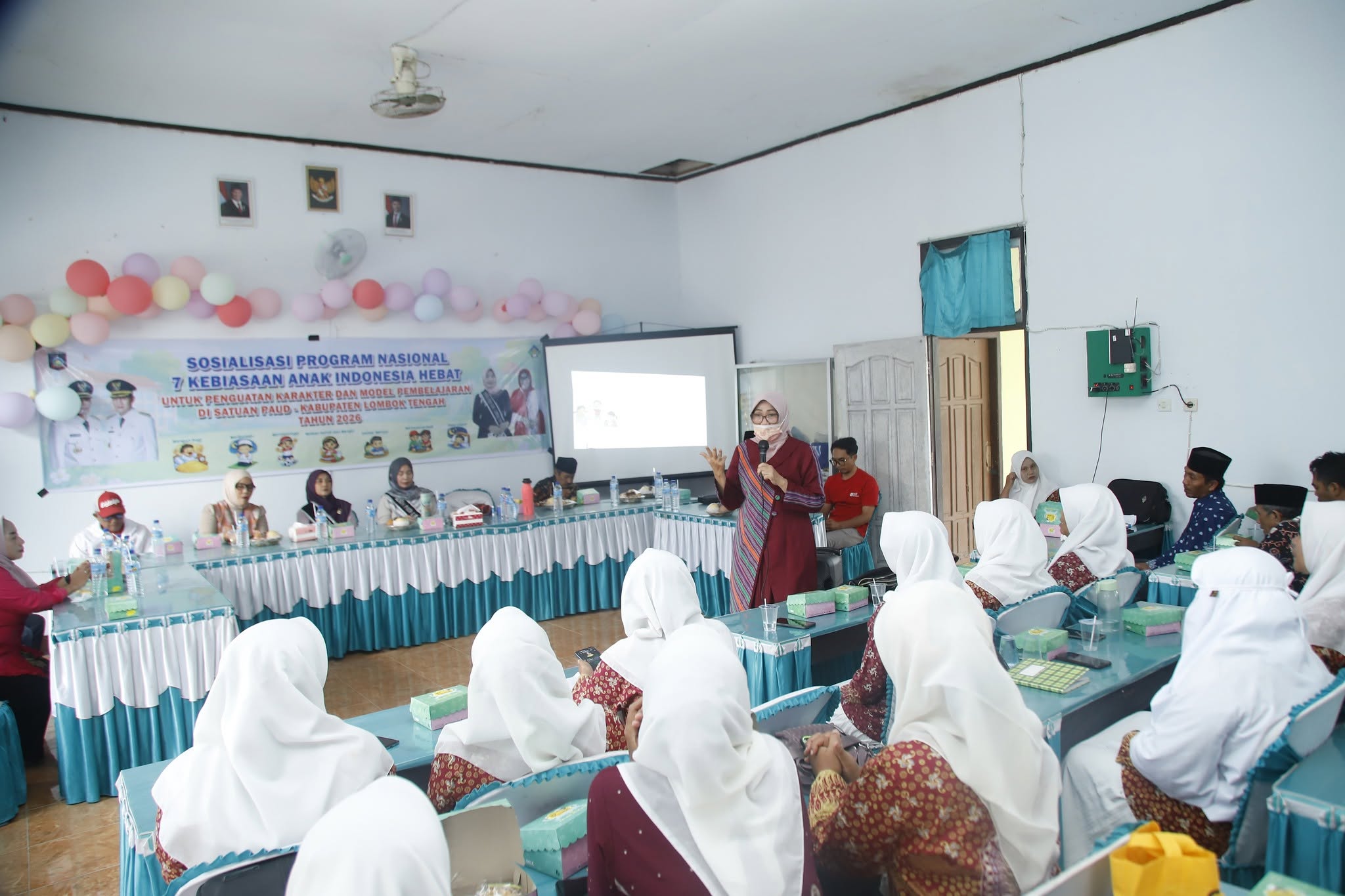 Bunda PAUD Lombok Tengah Sosialisasikan 7 Kebiasaan Anak Indonesia Hebat di 12 Korwil