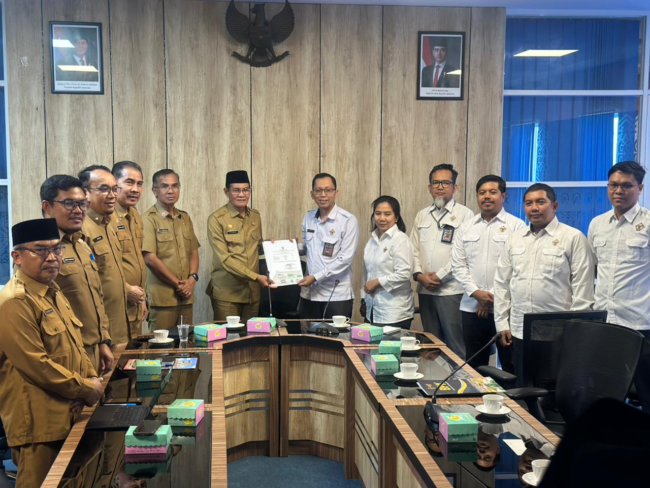 WABUP LOMBOK TENGAH PIMPIN ENTRY MEETING BERSAMA TIM BPK-RI PERWAKILAN NTB